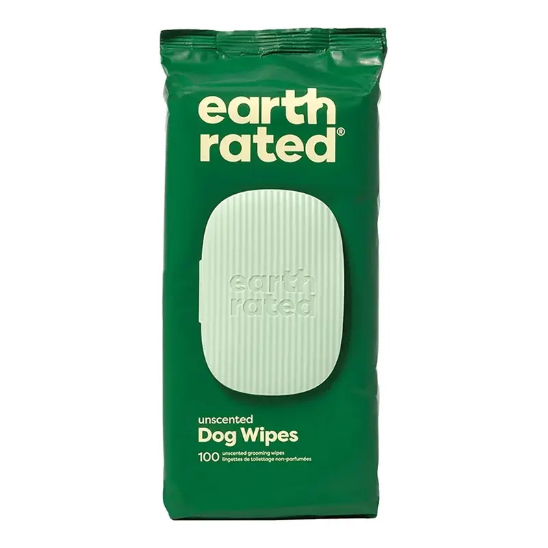 Earth Rated USDA Certified Biobased Dog Wipes Lavender - 100 Count