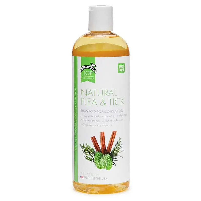 Top Performance Pet Shampoo - Natural Flea & Tick