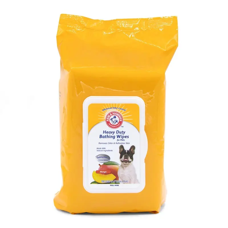 Arm & Hammer Heavy Duty Pet Bath Wipes - Mango