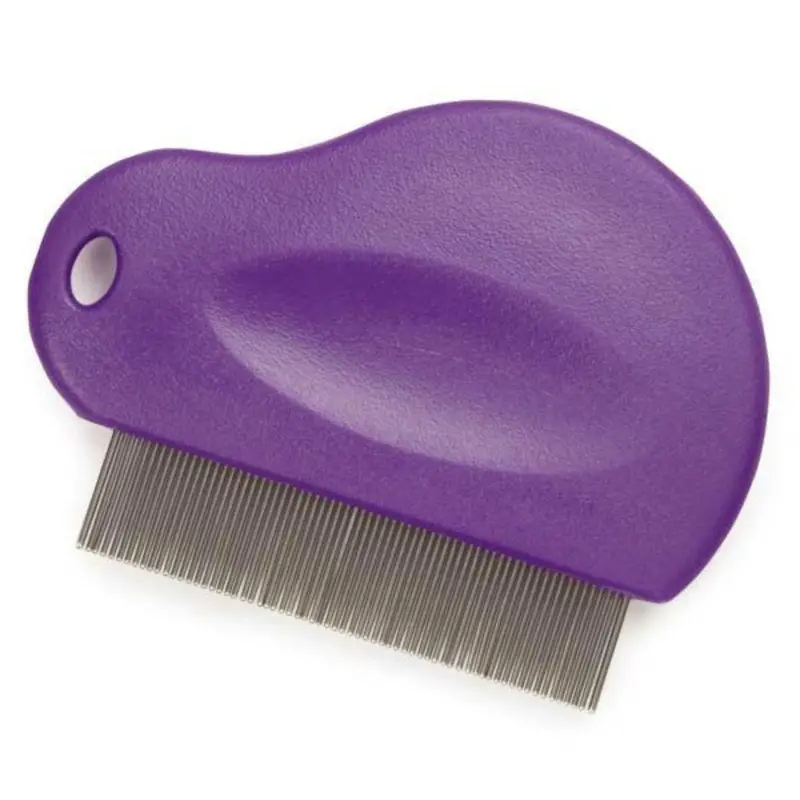 Master Grooming Tools Flea Comb for Dogs and Cats - Purple