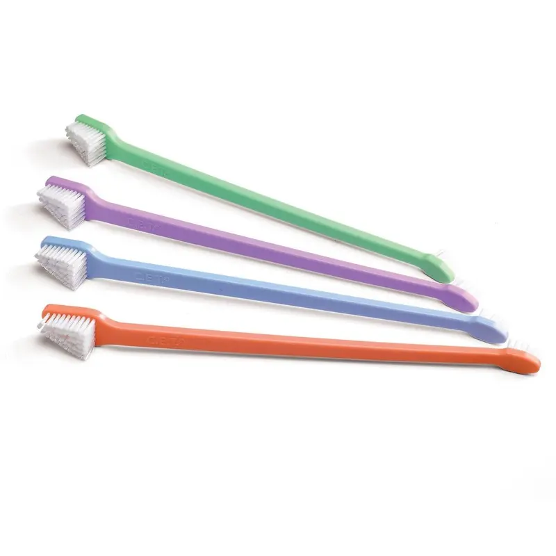 Virbac C.E.T. Dual-Ended Pet Toothbrush for Dogs and Cats - Color Varies